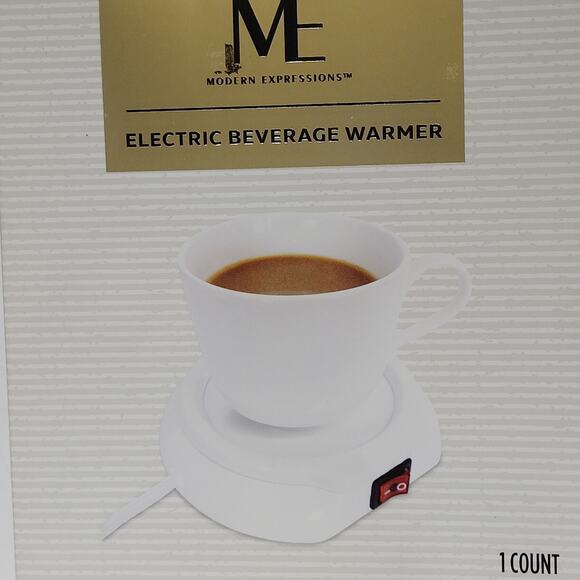 Modern Expressions Electric Beverage Warmer – Compact Desktop Mug Heater - Picture 1 of 10